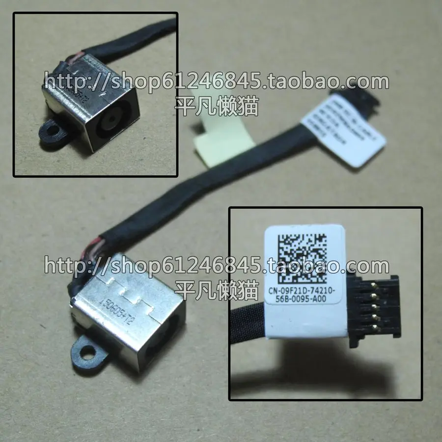 Free shipping For Original For DELL Chromebook 11 3120 9F21D Power connector with cable connector Free shipping For Original For DELL Chromebook 11 3120 9F21D Power connector with cable connector