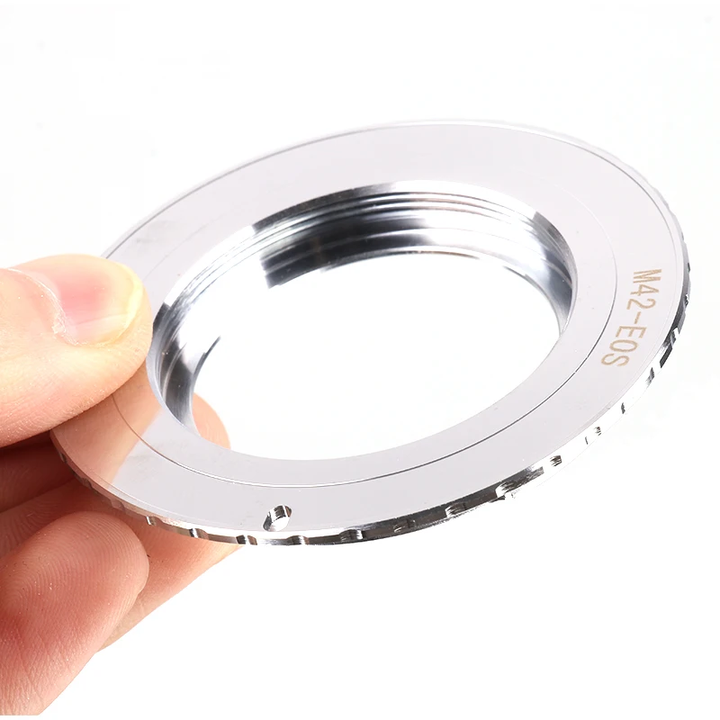 

9th Generation AF Confirm with Chip lens Adapter Ring M42 Lens to for Canon EOS 750D 200D 80D 1300D M42-EOS with plate