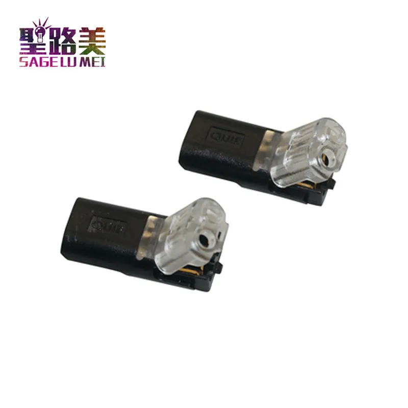 10 шт. 2 Pin Путь Весна Scotch Lock разъем 24 18AWG провод для Светодиодные ленты и быстрый