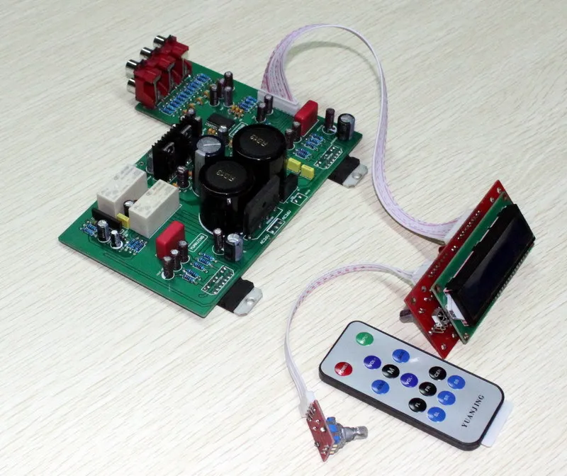 TDA7294 lcd пульт дистанционного управления усилитель мощности плата с подлинным оригинальным TDA7294 и LC75342