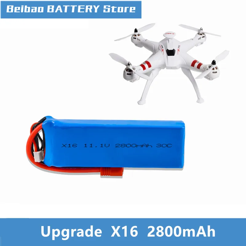 

Upgrade X16 11.1V 2800mAh Battery For BAYANGTOYS X16 X21 X22 Yiqing X8 Quadcopter Spare Parts For RC Camera Drone Accessories