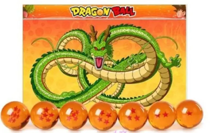 D1 DragonBall 7 Stars Crystal Ball Set of 7 pcs Dragon Ball Z Balls Complete Set New in Box 3.5CM 