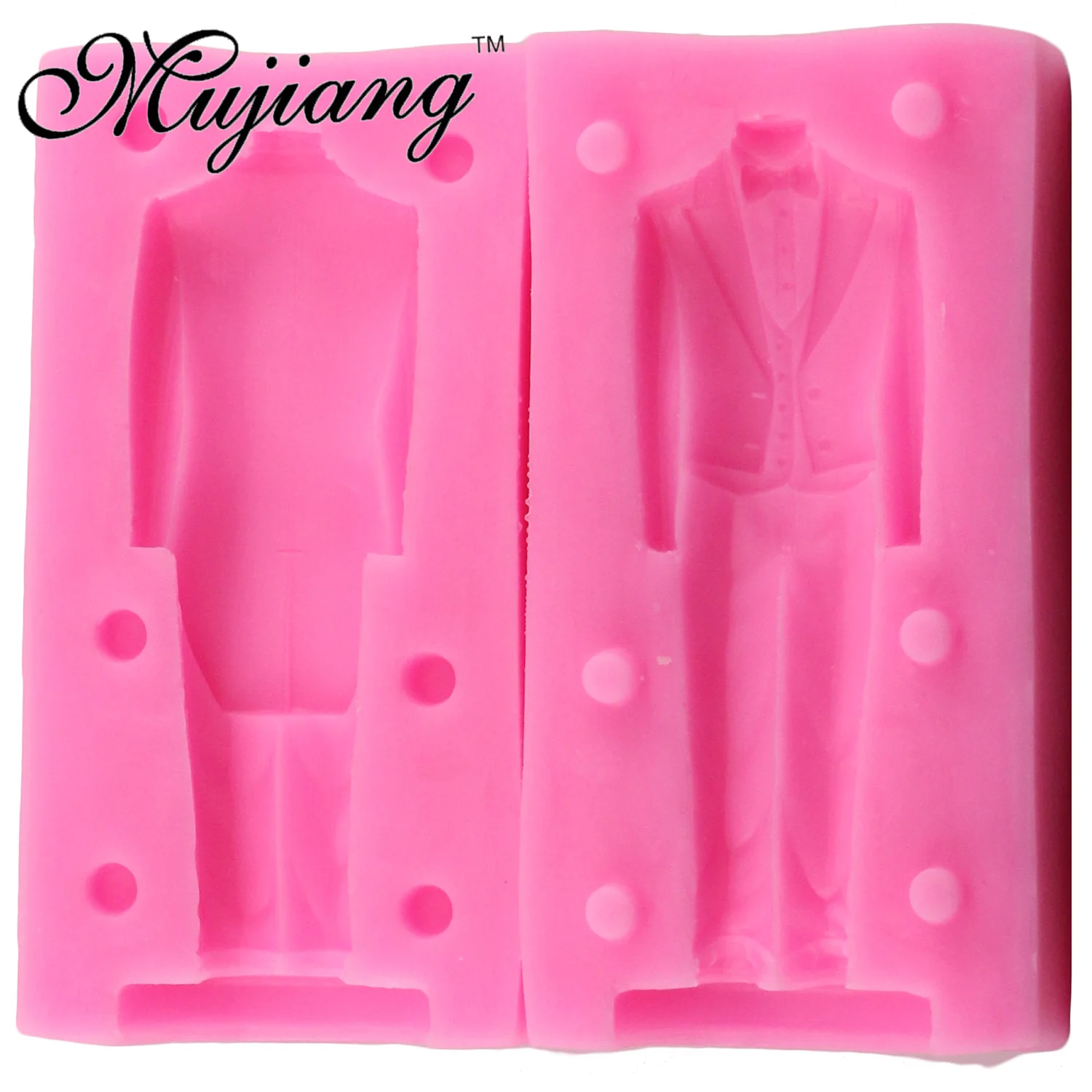 Mujiang 4 шт./компл. 3D свадебное платье костюм лампы в форме свечи силиконовые полимерной глины мыло формы инструменты для украшения тортов из мастики шоколад для конфетов, пресс-форм