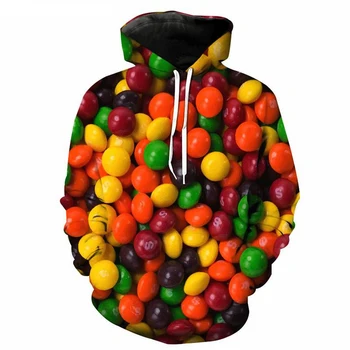 

Jumeast Men/Women Funny Candy Hoodie Sweatshirt 3d Hoody Tops Harajuku Hipster Street Wear Male Hooded Outerwear S-5XL