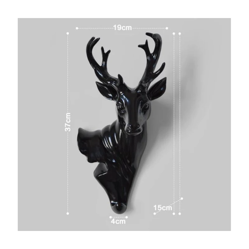 European Creative Decorative Dear Head Hooks Animal Wall Hanging Decoration Coat Hook Good Quality | Дом и сад