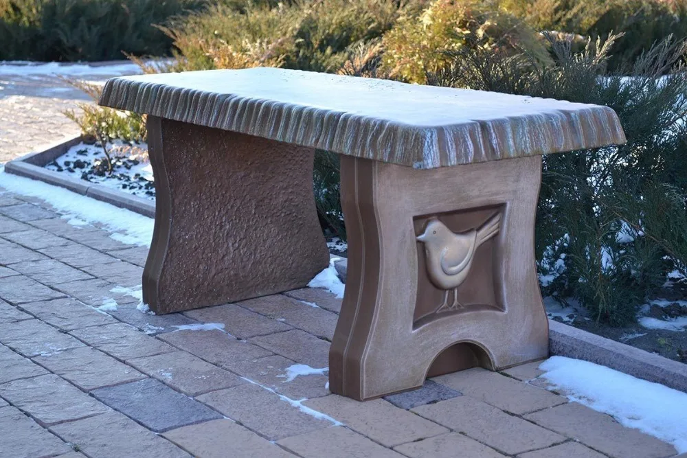 Form Mold Bench Leg Mould Concrete Cement Garden Benches In Garden