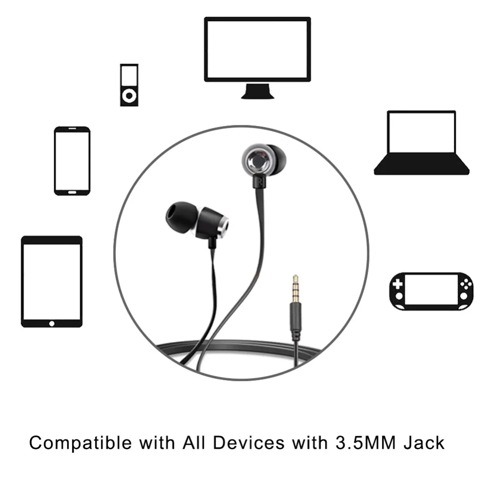 in-ear headphones EJ-01001-BK bass earbuds-1