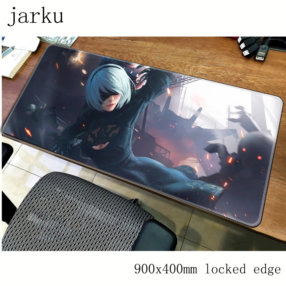 Nier automata коврик для мыши геймер 900x400 мм notbook большой игровой модный ПК настольный