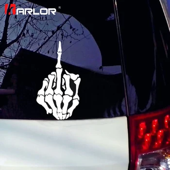 

Creative Skull Fingers Stickers Funny Car Stickers Vinyl Decals Auto Products Motorcycle Car-styling Accessories Auto Decoration