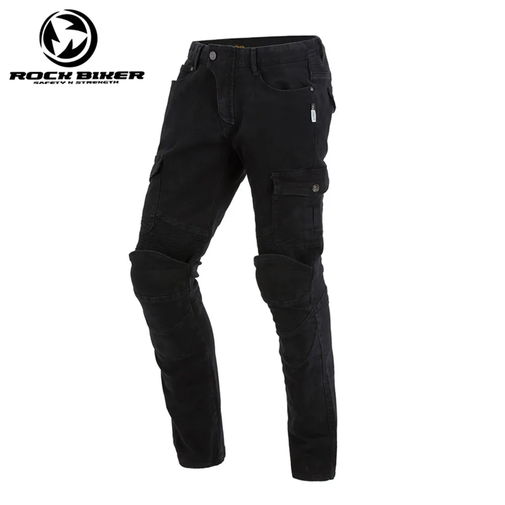 Rock Biker Motorcycle Jeans Rider Protective Motorcycle Jeans Skinny Moto Racing Pants 73722 With Detachable CE Protector