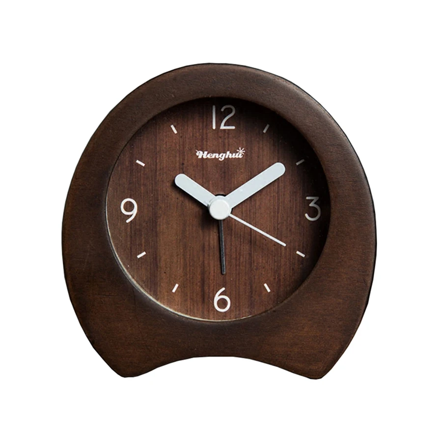 

Wooden Mini Silent Light Alarm Clock Kids Bedroom Bedside Table Night Watch Mechanism Table Desk Decorl Clock Loud Alarm 6NZ052