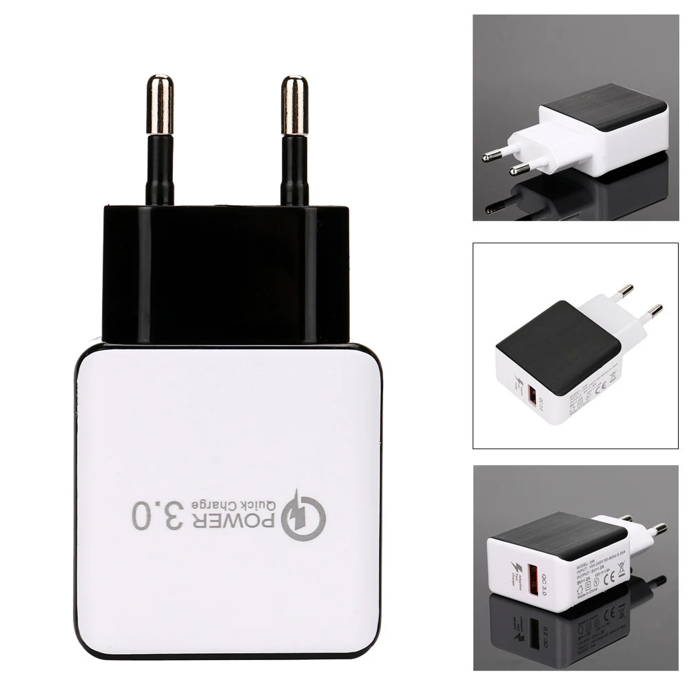 18W Quick Charge 3.0 USB Charger Smart Fast Charging Travel Wall Charger For iPhone XS MAX XR 7 SAMSUNG S9 Note 8 S8+ For XIAOMI (13)