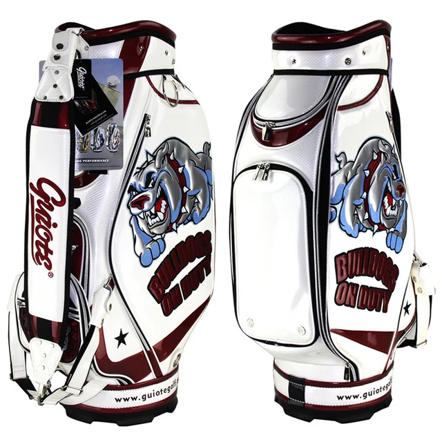 Pu Leather Luxury Golf Staff Bag For Man And Woman Cart Bags Pu Leather Luxury Golf Staff Bag For Man And Woman Cart Bags With Embroidery