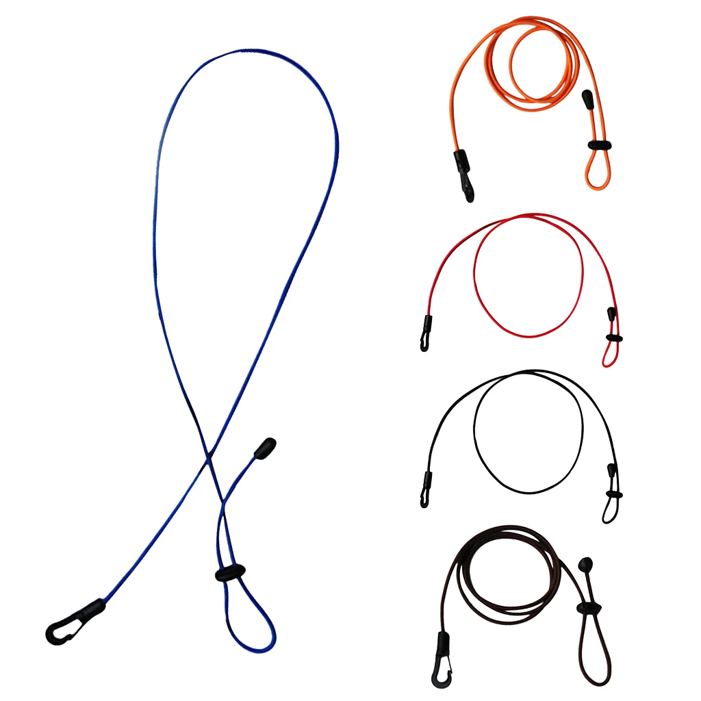 120cm Kayak Canoe Paddle Leash Clip Safety Fishing Rod Tether Holder coffee Water Sports Rafting Surfing Swimming Rowing Boats