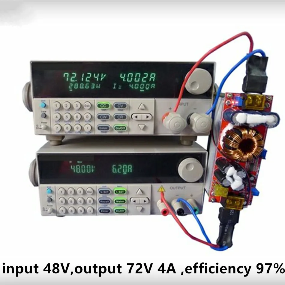 1800W 40A CC CV повышающий преобразователь постоянного тока с DC-DC Step Up Регулируемый Питание модуль DC 10 V-60 V-12 V-90 V Электрический усилитель