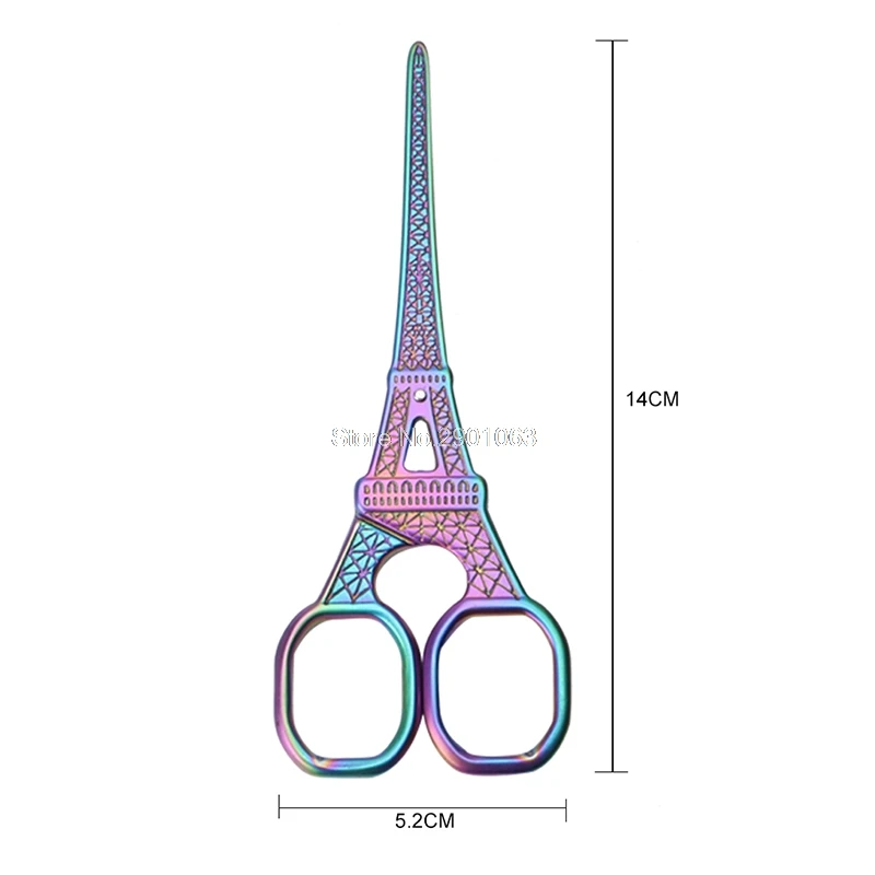 1 шт. винтажные портновские ножницы Эйфелева башня резак для ткани классические ремесленные ножницы из нержавеющей стали ручной работы N27 Прямая поставка