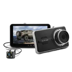 Y900 Двойной объектив Видеорегистраторы для автомобилей регистраторы NTK96658 видео Регистраторы 170 градусов объектив 4,0 дюймов ips Full HD 1080 P 30fps