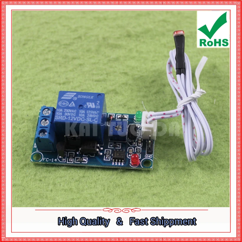 

12V Light Control Switch Photoresistor Plus Relay Module (C2A4)