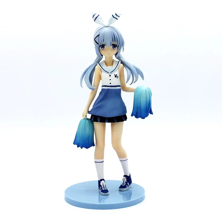 

Anime Is the order a rabbit Kafuu Chino Cheerleading Ver PVC Action Figure Collectible Model doll toy 23cm