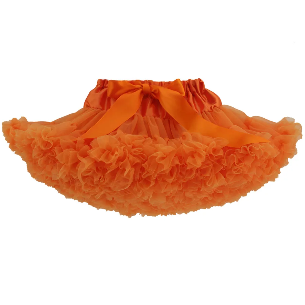 Пышные юбочки для девочек; летняя одежда для девочек; юбка-пачка; Одинаковая одежда для мамы и дочки; юбка для танцев для девочек - Цвет: Оранжевый