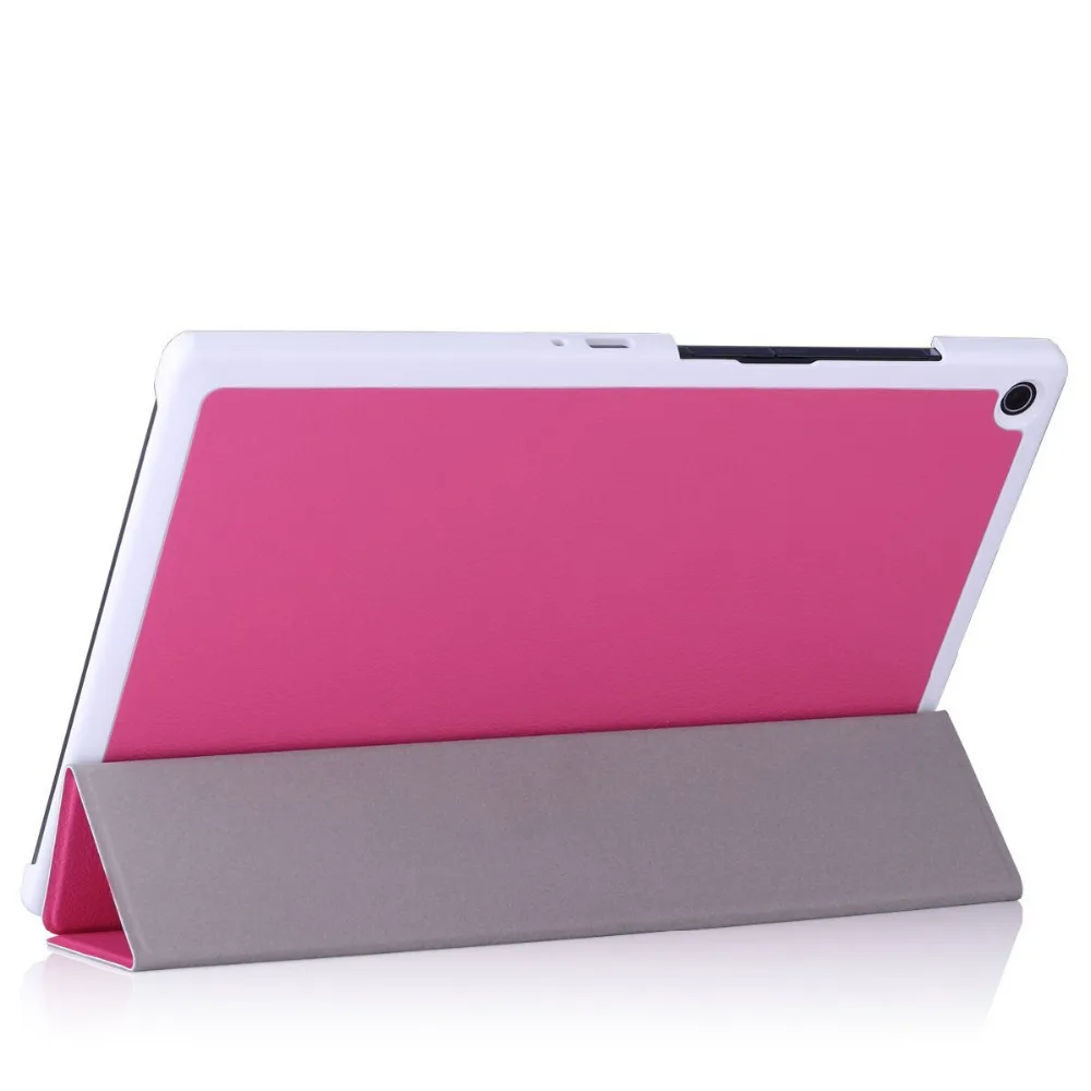 Тонкий легкий кожаный чехол с магнитной подставкой для планшета Sony Xperia Tablet Z2