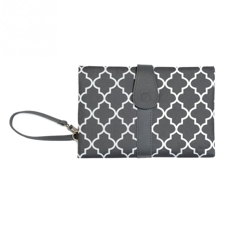 Baby Nappy Bag Diaper Changing Change Pad Clutch Mat Foldable Handbag Wallet