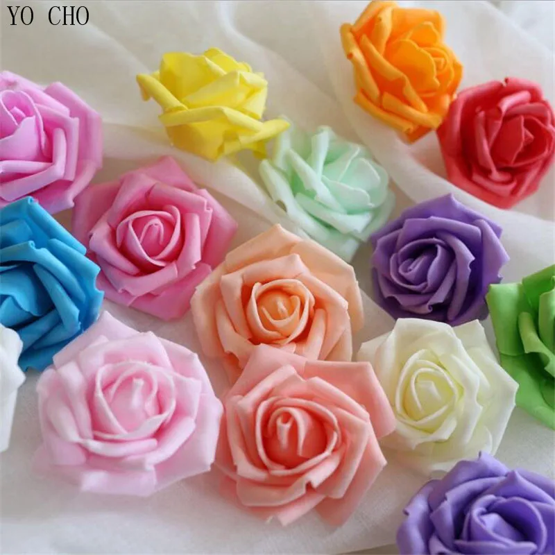 

Wholesale PE Foam Rose DIY Artificial Flower rose Head For Wedding Decoration EVA Foam Home Decoration Simulation Rose Head