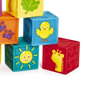 

ELP Gift bag, handbag, children's soft rubber blocks, baby soft building blocks, toys
