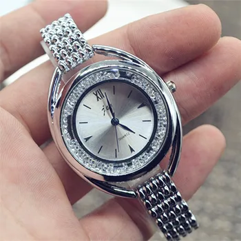 

2018 new set diamond dial stainless steel strap bracelet watch casual fashion personality trend luxury bracelet quartz watch