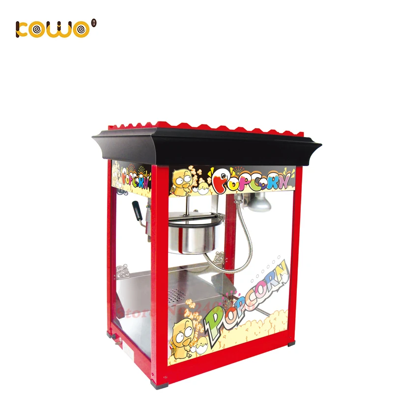 

professional automatic 8Oz electric popcorn maker popcorn machine commercial 1300w with black cover for sale