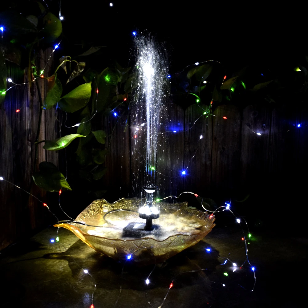 Подъемник 150 см фонтан 10 в 5 Вт Солнечный Бесщеточный Водяной насос встроенный аккумулятор фонтан с погружным насосом садовый декор