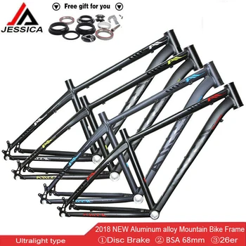 

JESSICA 26er Mountain Bike Frames MTB Bicycle Frame Bicycle Ultralight Aluminum Frames Bicycle Headset 44mm16/17inch Bike Frame