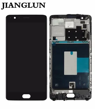 

JIANGLUN New LCD Display Screen Digitizer with Frame Assembly For OnePlus Three 3 A3000 A3003