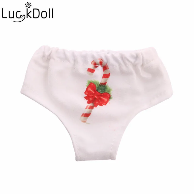 Luckdoll Рождественская Кукла трикотаж+ трусики+ обувь подходит 18 дюймов американские кукольные аксессуары лучший подарок - Цвет: n47