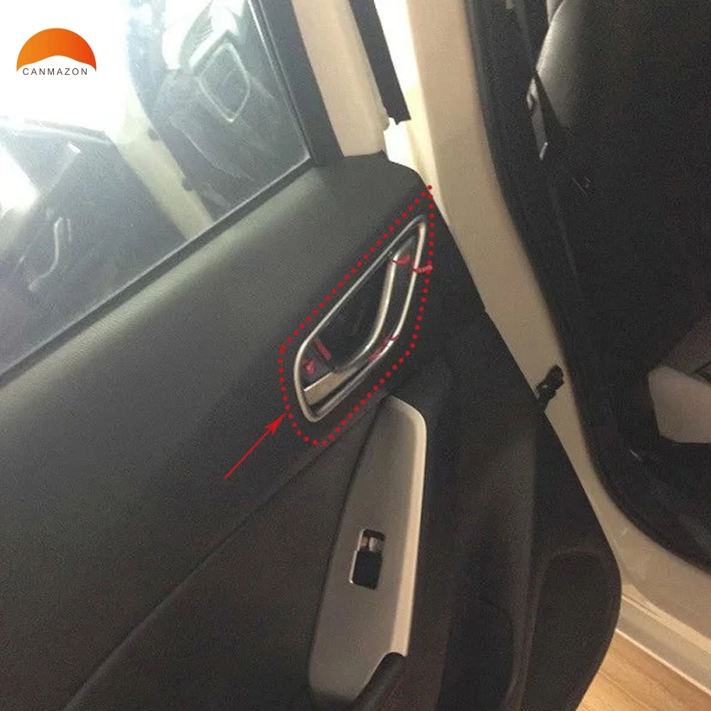 

For Mazda 3 Axela 2014-2018 Door Panels Parts Cover Trim Interior Handle Protector Catch Moulding Decorations Accessories 4 PCS