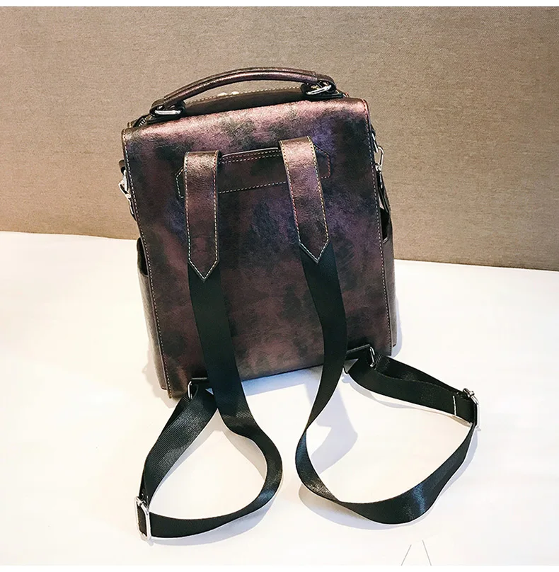 Двойная молния корейский стиль Для женщин рюкзаки мода школьные сумки для девочек-подростков Кисточкой кожаный рюкзак женский сумка