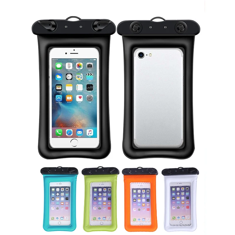 

Touch Screen Swimming Transparent Waterproof Underwater Floating bag Case Inflatable Pouch Arm Mobile Phone Bag Case
