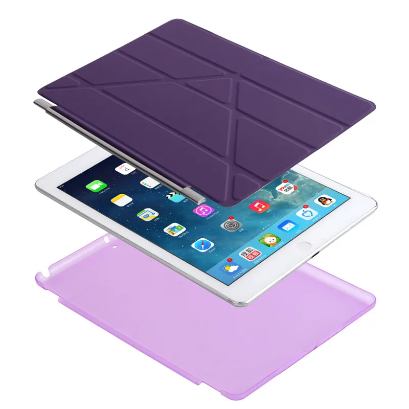 Высококачественный чехол для Apple iPad Air из искусственной кожи складной держатель 5