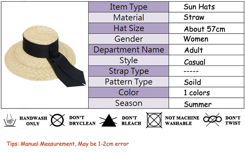 Straw beach hat Panama Hat summer
