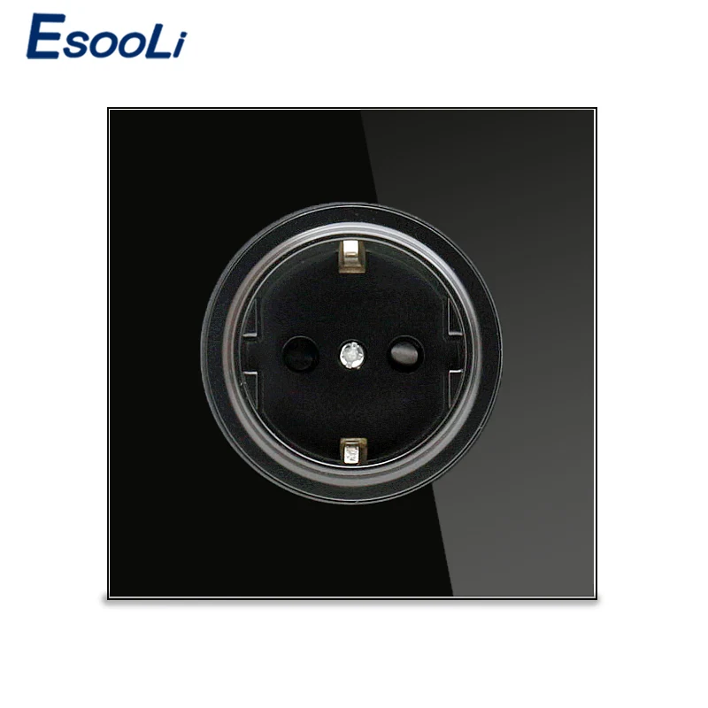 Новое поступление 2019 настенная розетка Esooli с заземлением и защитой от детей 16 А