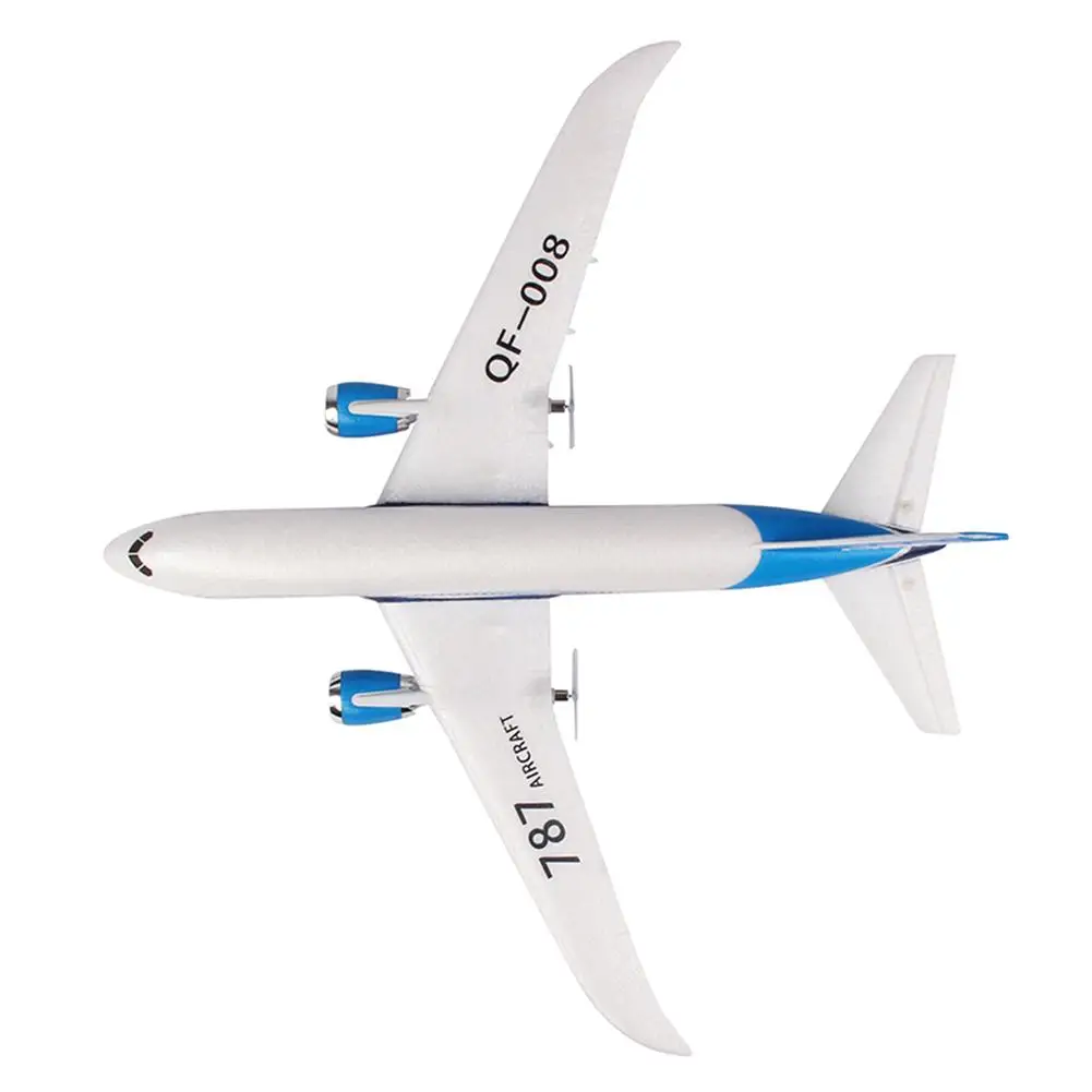 DIY пульт дистанционного управления Самолет EPP RC Дрон Boeing 787 2,4G 3Ch RC самолет с фиксированным крылом для ребенка подарок на день рождения мальчика - Цвет: Double Battery