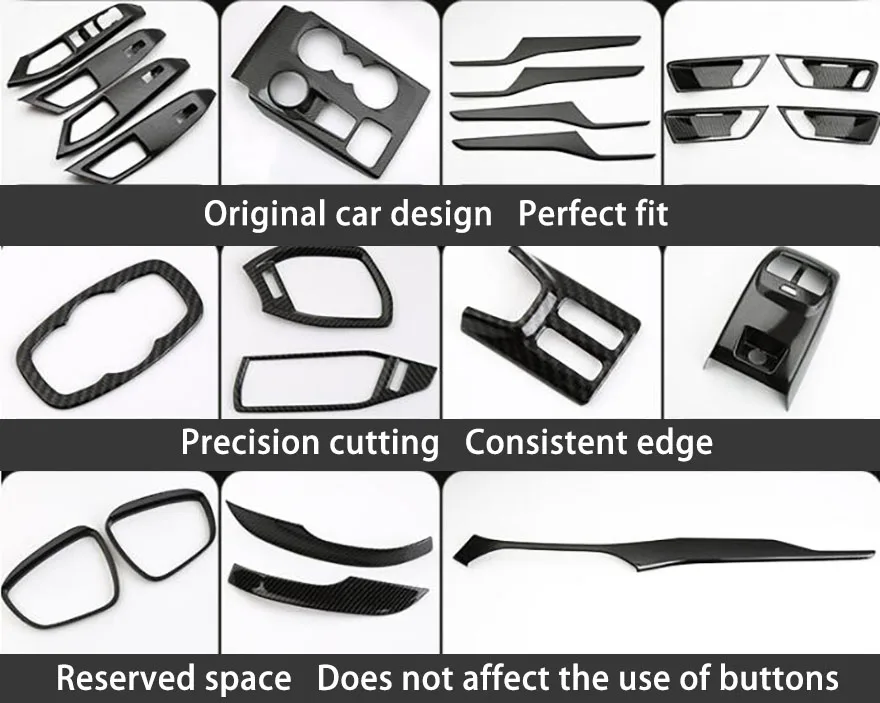 Для Ford Focus MK4 углеродное волокно внутренняя дверная панель крышка автомобильные аксессуары стиль