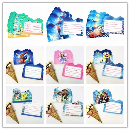 disney 10pcs bag pikachu minions spiderman trolls moana romance