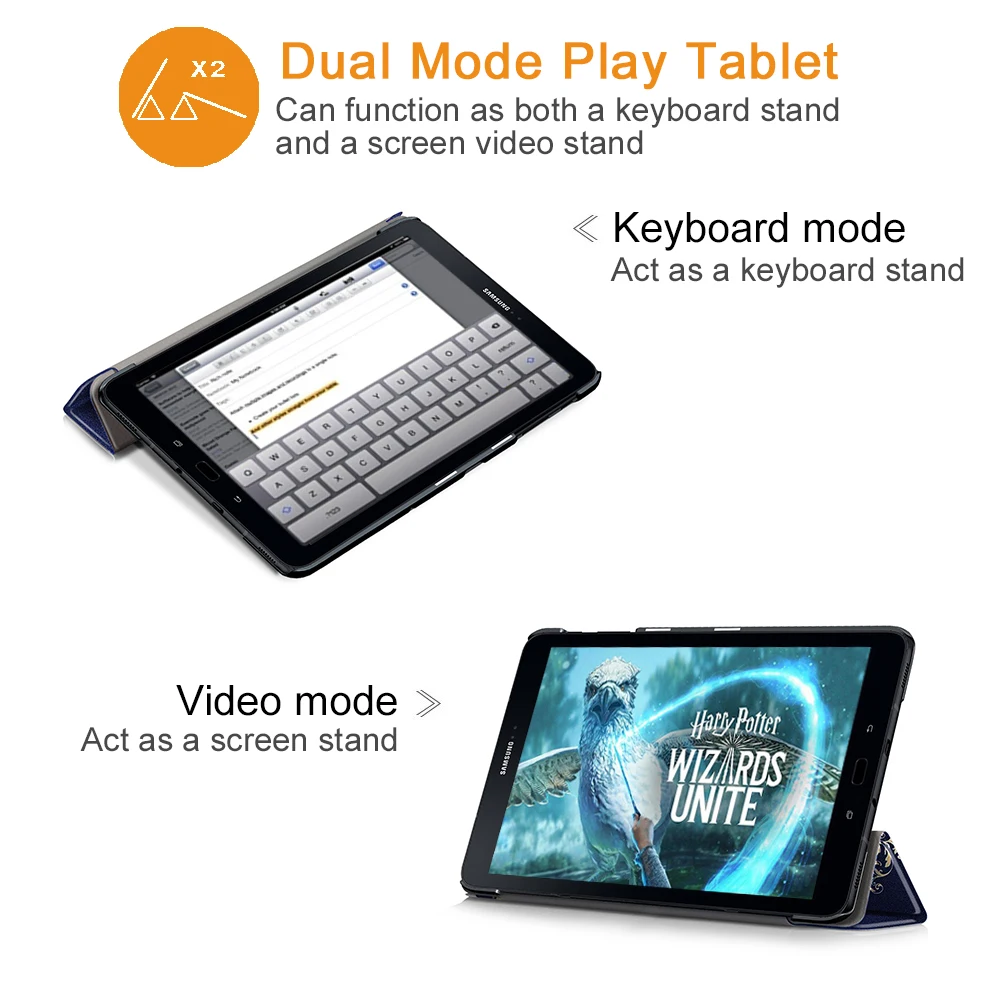 Тонкий чехол для Samsung Galaxy Tab S3 9,7 SM-T820/T825 планшеты из искусственной кожи складной чехол-подставка для Samsung Galaxy Tab S3 9,7 планшет