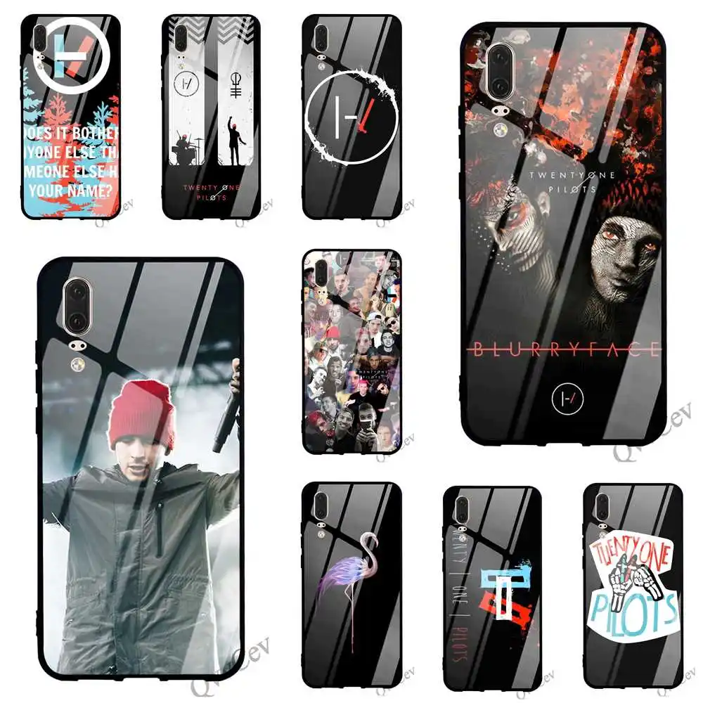 

Pattern Twenty One Pilots Tyler Glass Phone Case for Huawei P Smart Cover P20 Pro 10 7A Y6 Y9 Honor 9 P10 Lite Mate 20 Shell