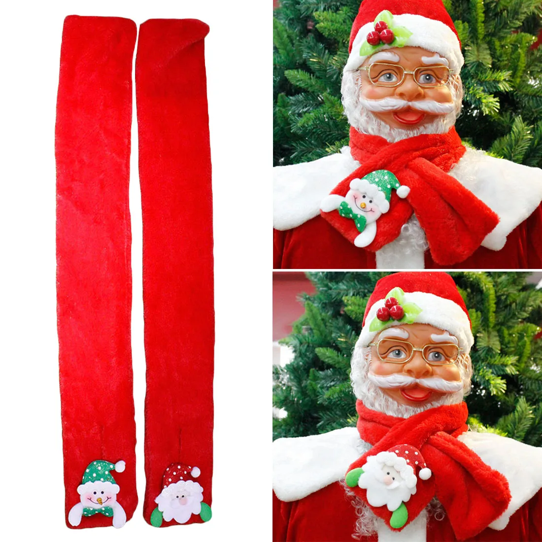 Шарф Санта кольцо шарф Новогоднее украшение Костюмы аксессуары рождественские подарки