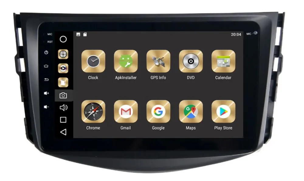 Discount IPS 4GB Ram 8-Core 32GB Rom 8inch Android 9.0 Car Dvd Gps For Toyota RAV4 2009-2012 Radio Multimedia GPS NAVI Audio Vedio stereo 1