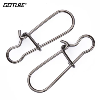 

Goture 200pcs/lot Swivels Strong Fishing Hook Lure Connector Swivel Nice Snap ZQ Carp Fishing Accessories