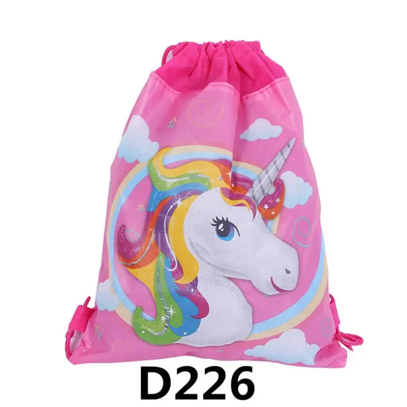 

12PCS Cartoon Theme Unicorn String Bags New Arrival Unicorn Drawstring Bags Unicorn Drawstring Bag Kids Back Bags