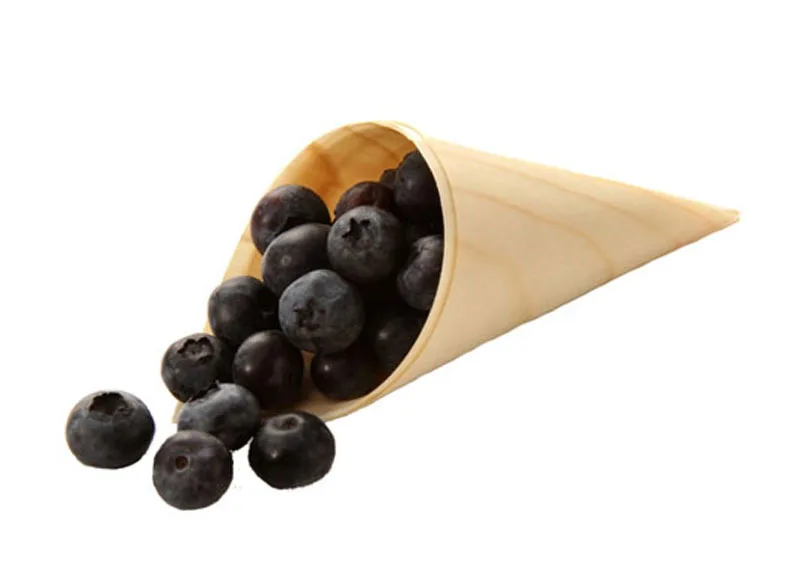 

Promotion - Party Wedding Suppliers, 80mm Disposable Pine Wood French Fries/Chips Dessert Cones, 20/Pack